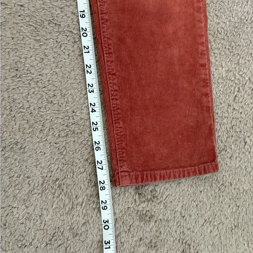 American Eagle Mom Straight Jeans Mauve Coral Corduroy Jeans Size 0 Regular - Picture 13 of 13